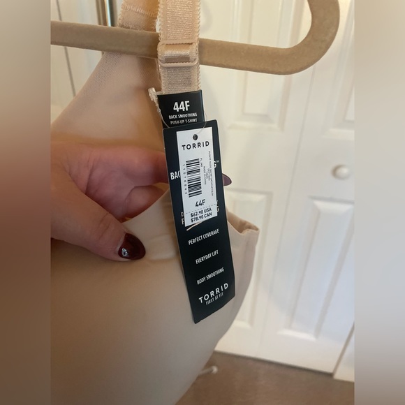 TORRID 42F Nude Back-Smoothing Push-Up Tee Bra - Picture 2 of 4